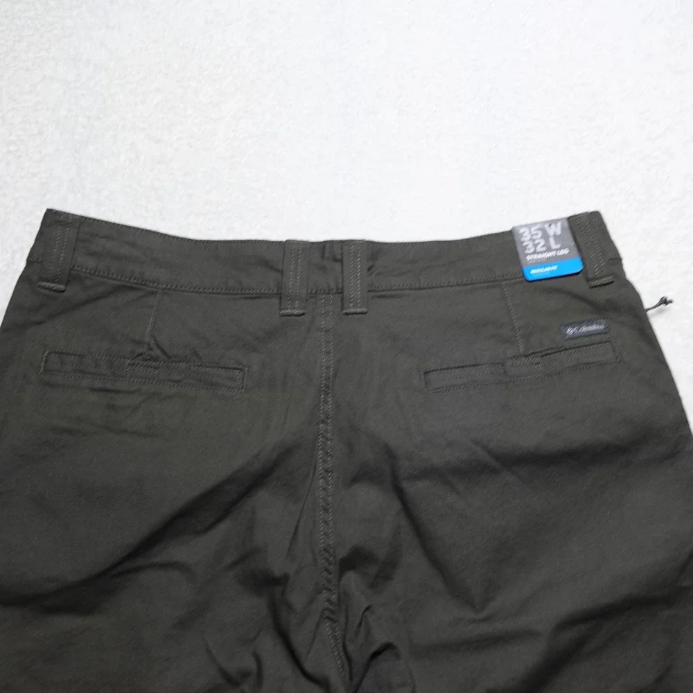 Columbia Pants Mens 35x32 Green Straight Leg Regular Fit Omni-Shade Hiking Chino